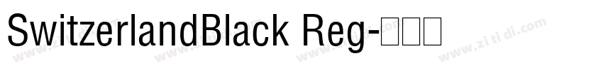 SwitzerlandBlack Reg字体转换